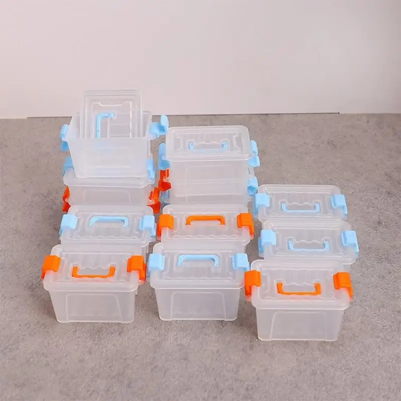 Mini Storage Box Clear Toolbox Model Dollhouse Home Home Decoration Dolls House Micro Scene Decor Props
