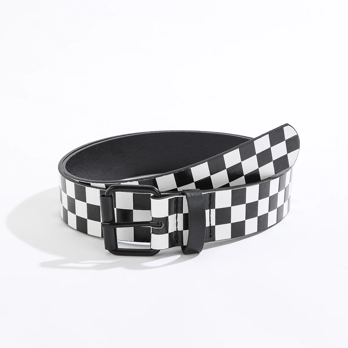 

Fashion Classic Embossed Checker Belts for Women