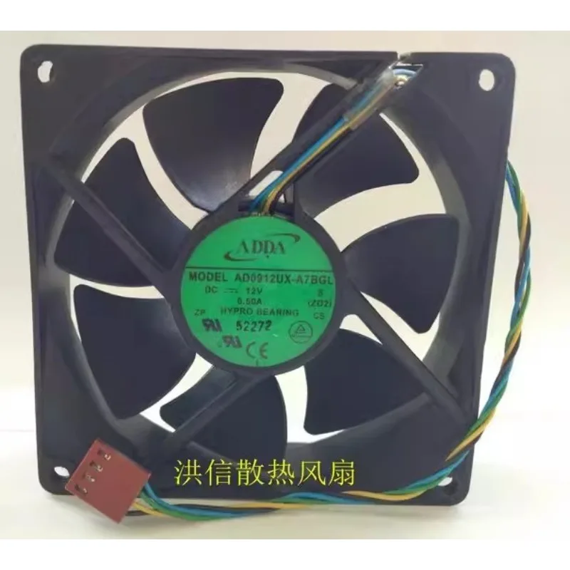 

New Cooler Fan for ADDA AD0912UX-A7BGL DC12V 0.50A 4-pin PWM temperature controlled speed control fan 9025 90 * 90 * 25MM