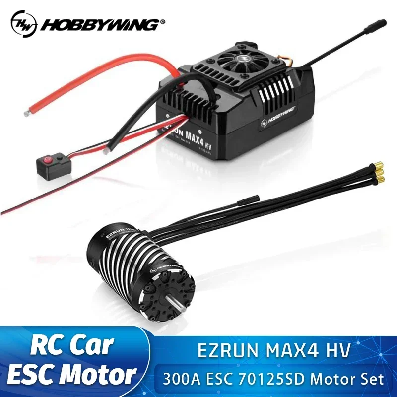 HOBBYWING EZRUN MAX4 HV 300A ESC + 70125 560KV誘導ブラシレス