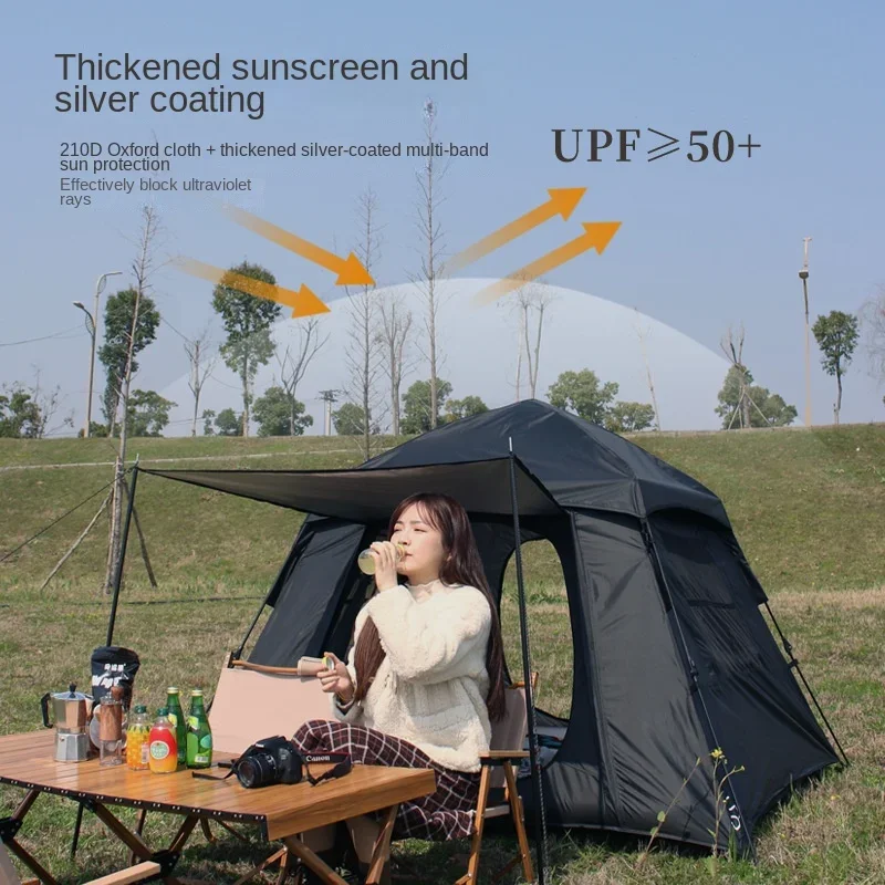 YOUSKY Outdoor Tent Fully Automatic Opening Camping Tent for Family Holiday Travel Essential Pop Up Tent for Outdoor Activities