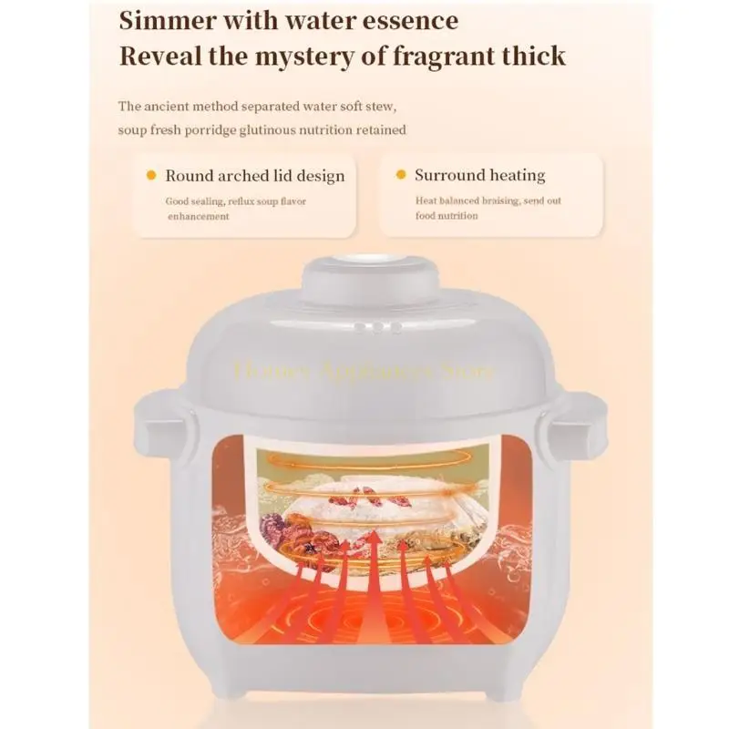 요리 죽 및 스튜를위한 안전 기능을 갖춘 D0ab 전기 소형 쿠커