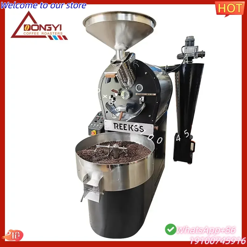 CE Energy Saving Commercial 3kg 5kg 6kg 12kg Coffee Roaster Programmable Electric Coffee Bean Roasting Machine for Coffee