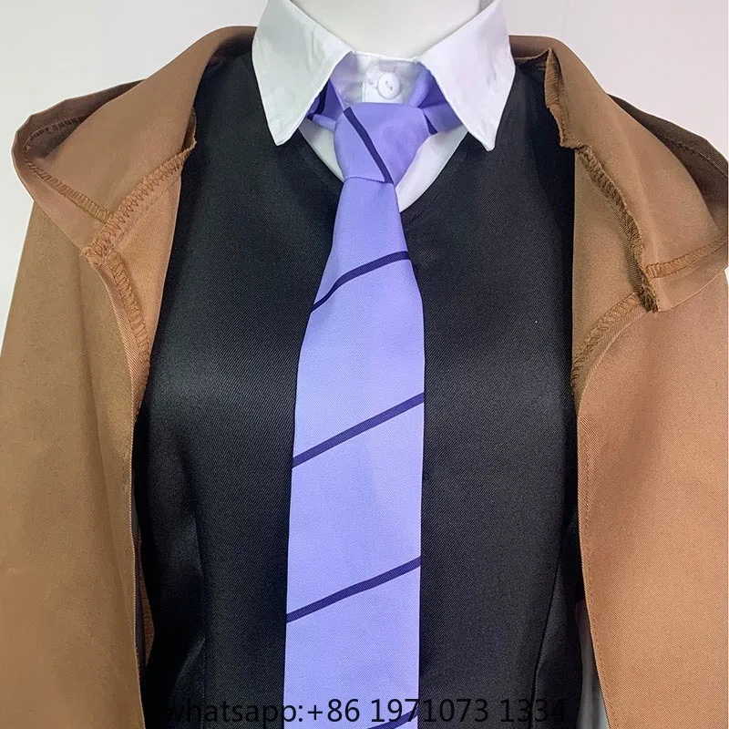 Edogawa Ranpo cosplay Costume Detective Uniform Suit Edogawa Rampo Outfits  with Hat for Halloween Comic Con