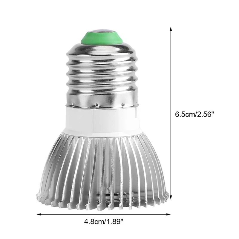 أضواء النباتات 18 واط LED تنمو ضوء لمبة الطيف الكامل تنمو ضوء للنباتات الداخلية الدفيئة الزراعة المائية العصارية ، E27