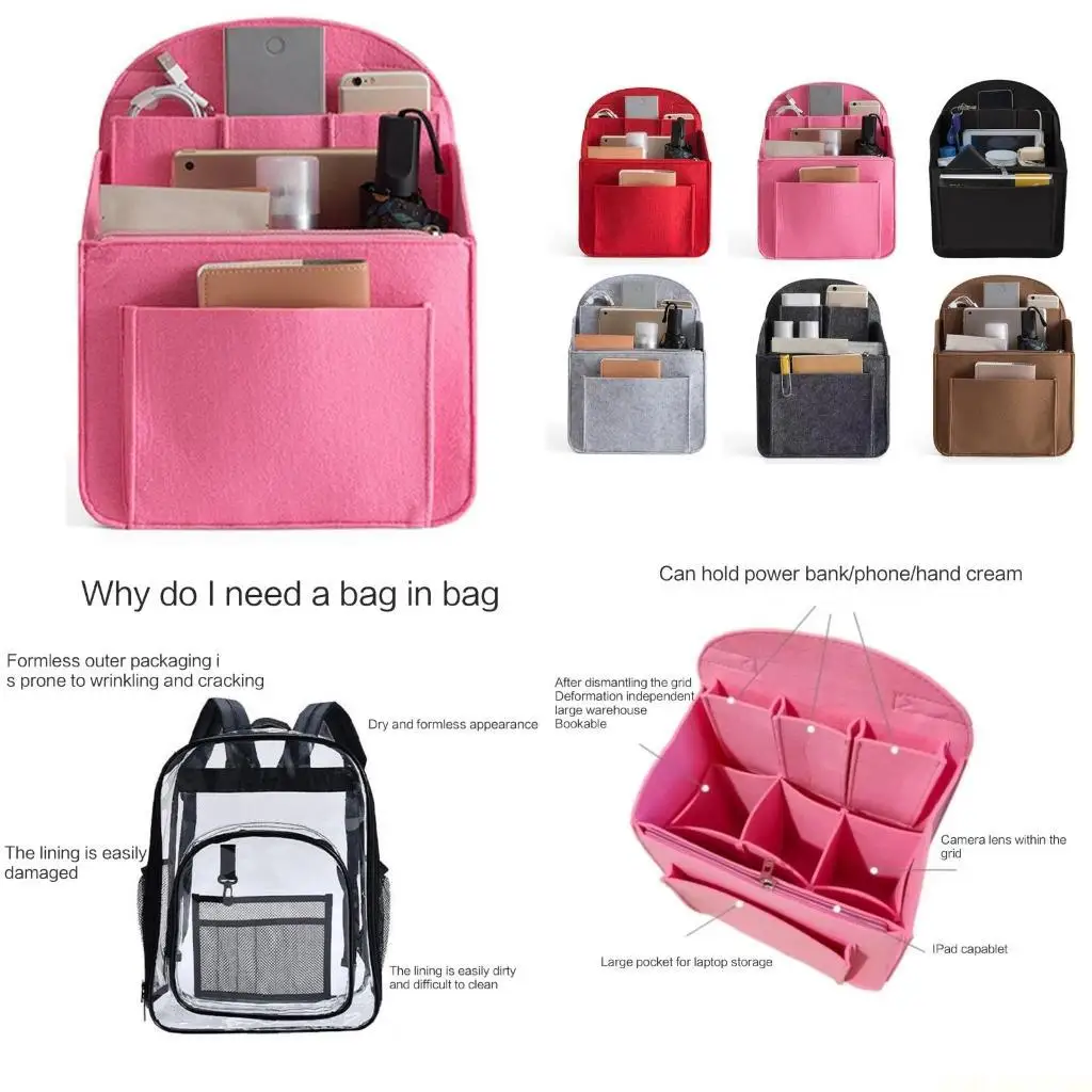 X90D -Umhängetasche Handtasche Einsatz Tasche Rucksack Einsatz Taschenteiler