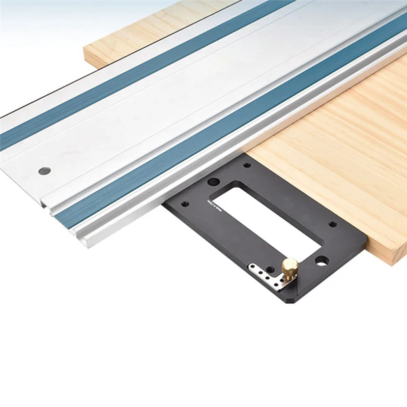 

A21Q -Woodworking 90 Degree Track Saw Square Guide Rail Square Right-Angle Guide Rail Stop Electric Circular Saw Track