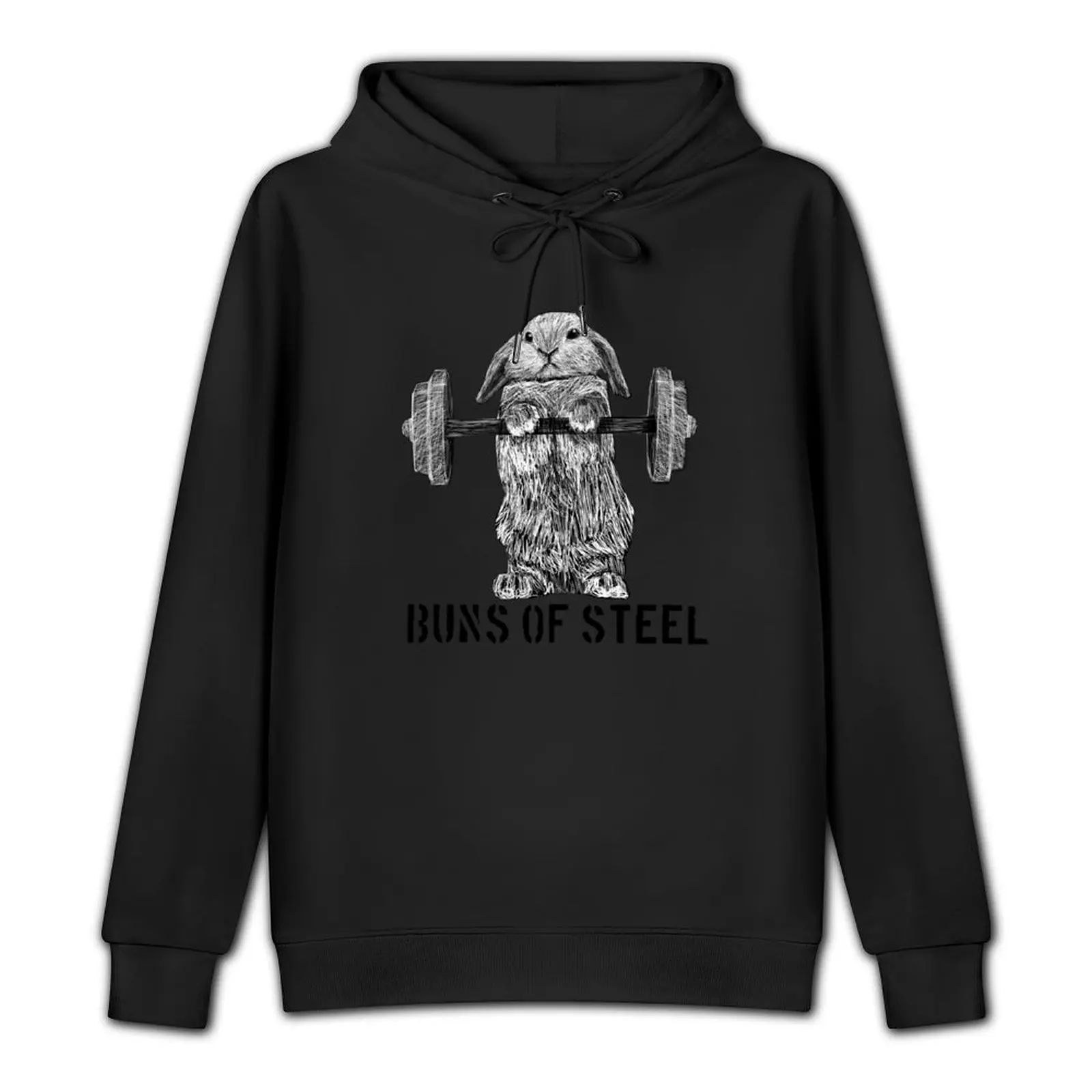 Buns of Steel (Light) Pullover Hoodie male clothes anime clothes men clothing anime hoodie