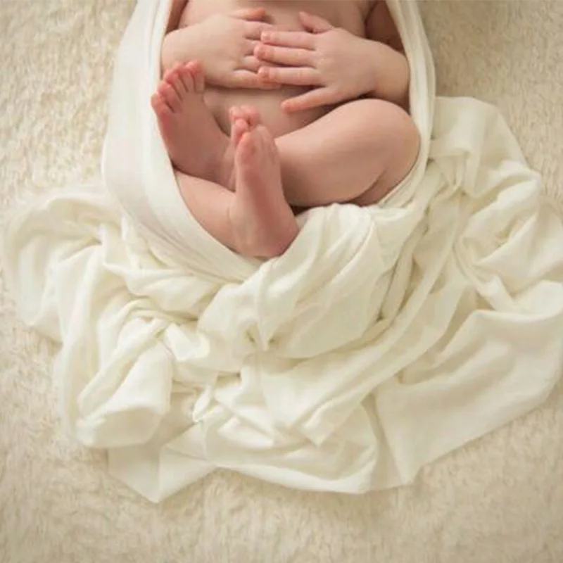 Soft Baby Sweater Wraps Newborn Photography Wrap Stretch Swaddle Wrap