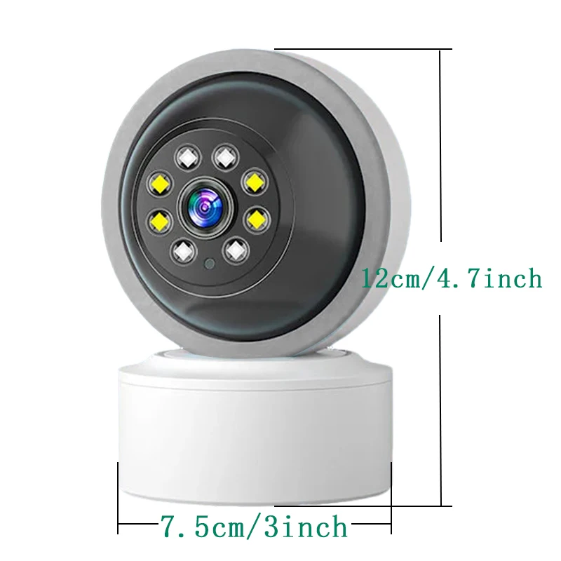 2.4G WiFi HD Indoor Smart Camera &PTZ App Remote View ​​Night Vision ​​2 Way Audio