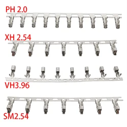 50Pcs XH 2.54/PH 2.0/SM 2.54/VH 3.96 Terminal Wire Cables Connector For Housing 2.0mm 2.54mm 3.96mm Male Female Plug Connectors
