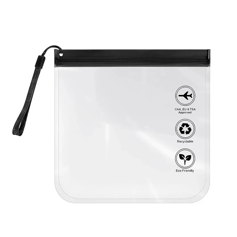 Transparent Travel Use Leakproof Flight Make Up Waterproof Bag For Women Reusable Airport Security Toiletry Bag