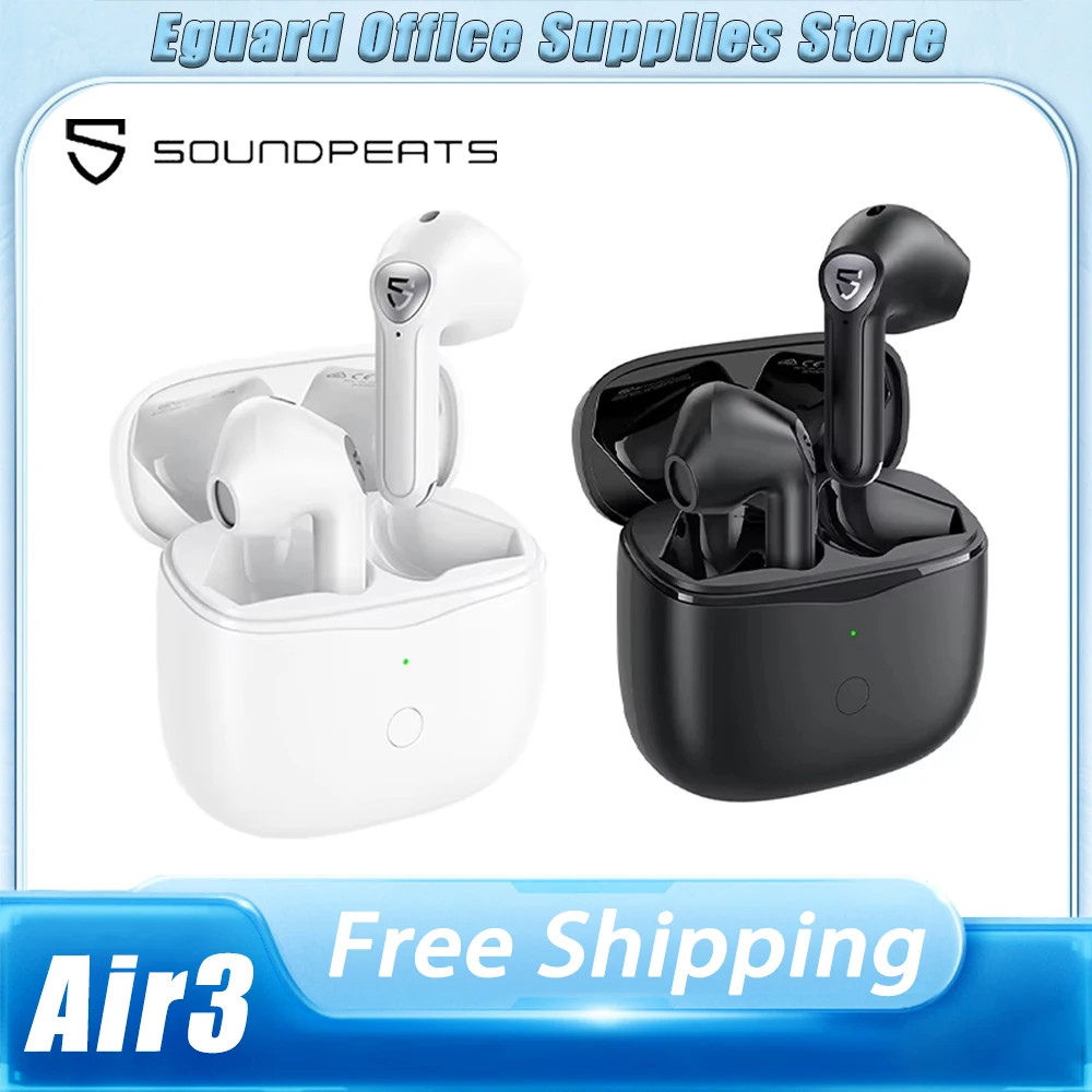 SoundPEATS Air3 Bluetooth Earphones In-Ear Wireless Gaming Earbuds Enc Noise Reduction Sports Mini Headsets Ipx4 Waterproof Gift