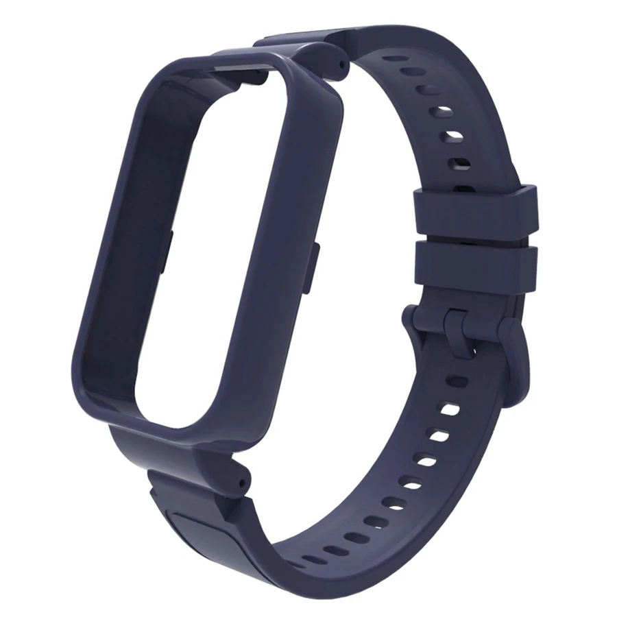 2 in 1 Case+Strap voor Xiaomi Smart Band 8 Actieve vervangende sport siliconen armband voor Redmi Band 2 bandaccessoires