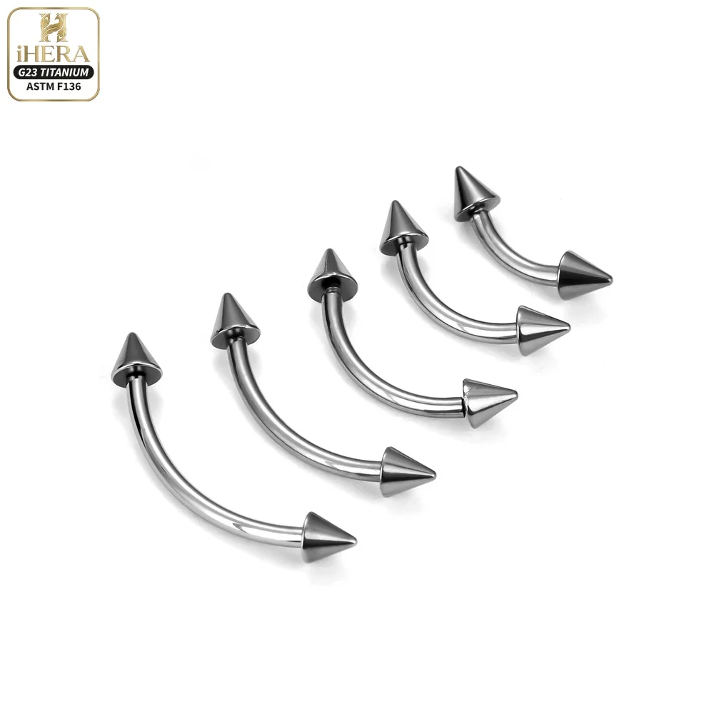 1/5PC G23 Titanium Nose Rings Piercings Lip Eyebrow Ear Septum Helix Cartilage Septum Body Jewelry Piercing Labret Nariz C Rod
