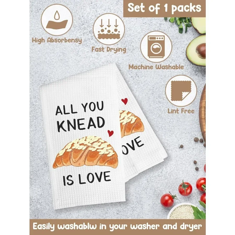 مناشف المطبخ المضحكة كل ما تعجن الحب كيس الدقيق منشفة المطبخ الحلو هووسورمينغ هدية أفضل منشفة طبق هدايا للخبازين بعيدا