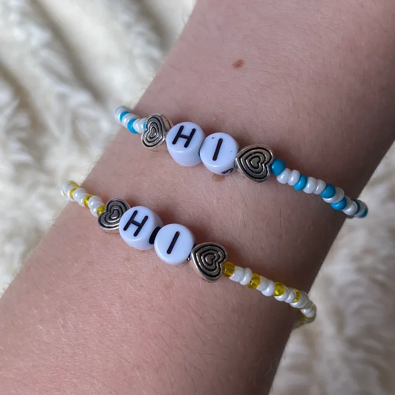 Heartstopper matching bracelets