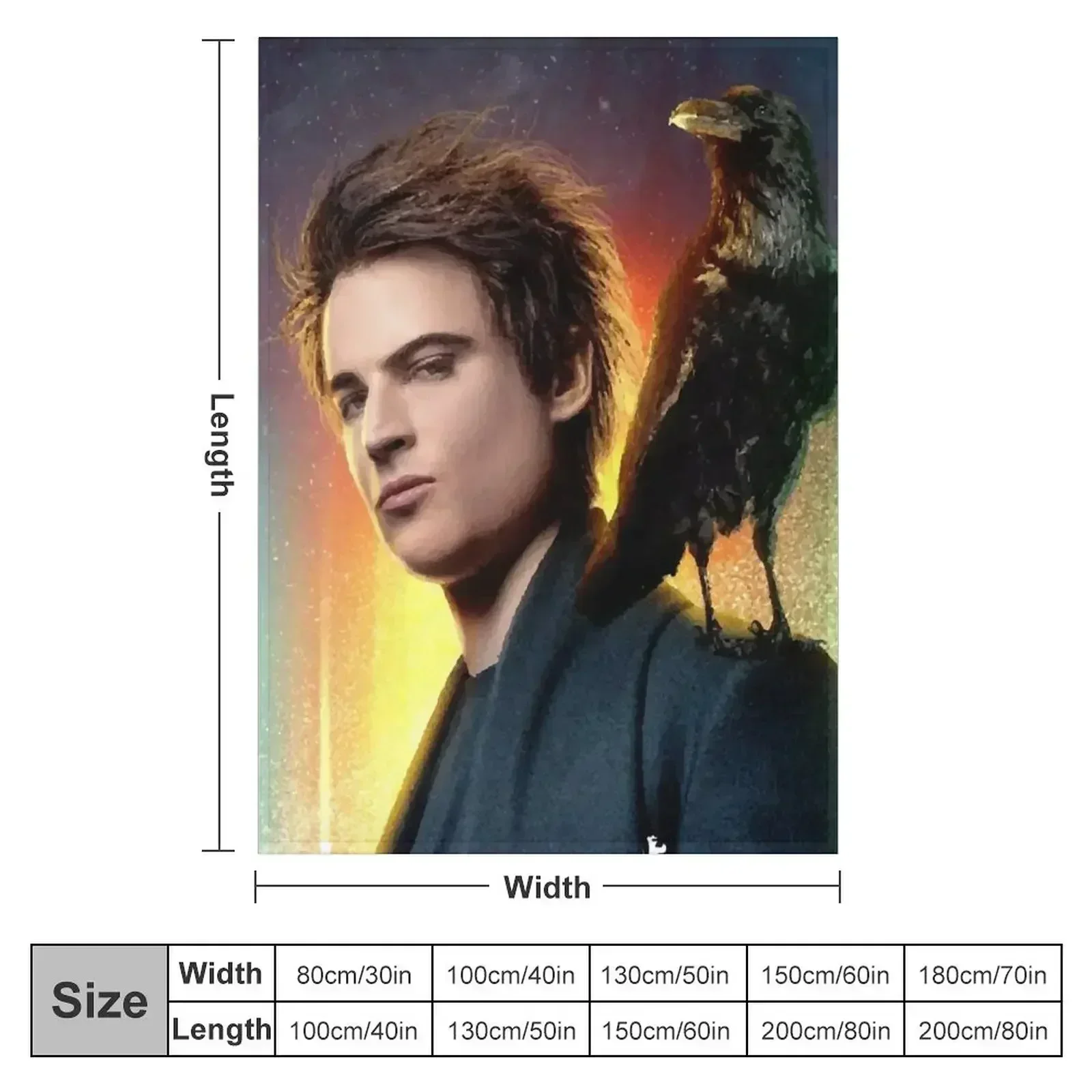 THE SANDMAN 2022 | Morpheus and Matthew | fantasy drama television series raven #thesandman Throw Blanket Multi-Purpose Blankets