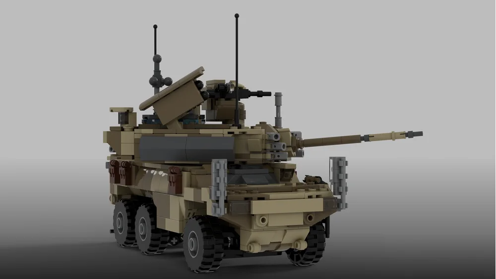 

Wheeled tank vehicle MOC-149815 • 900 parts Building Block Model Birthday Toy Gift