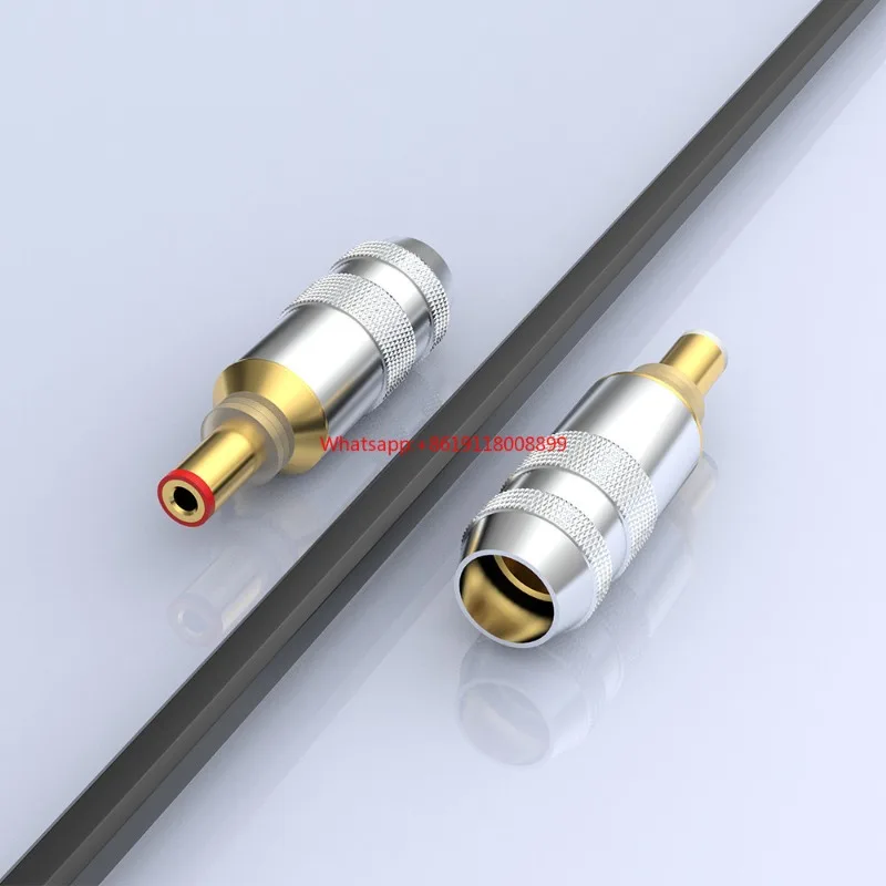 OvO Store Audiocrast 5.5*2.1/2.5mm DC Power Plug Burn-in DC Plug Gold-plated DC Plug