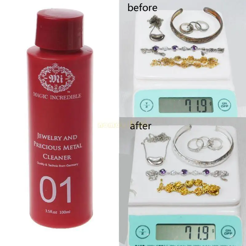 31BF 100ml Jewelry Cleaner Solution Fashion Jewellery Cleaning Liquid