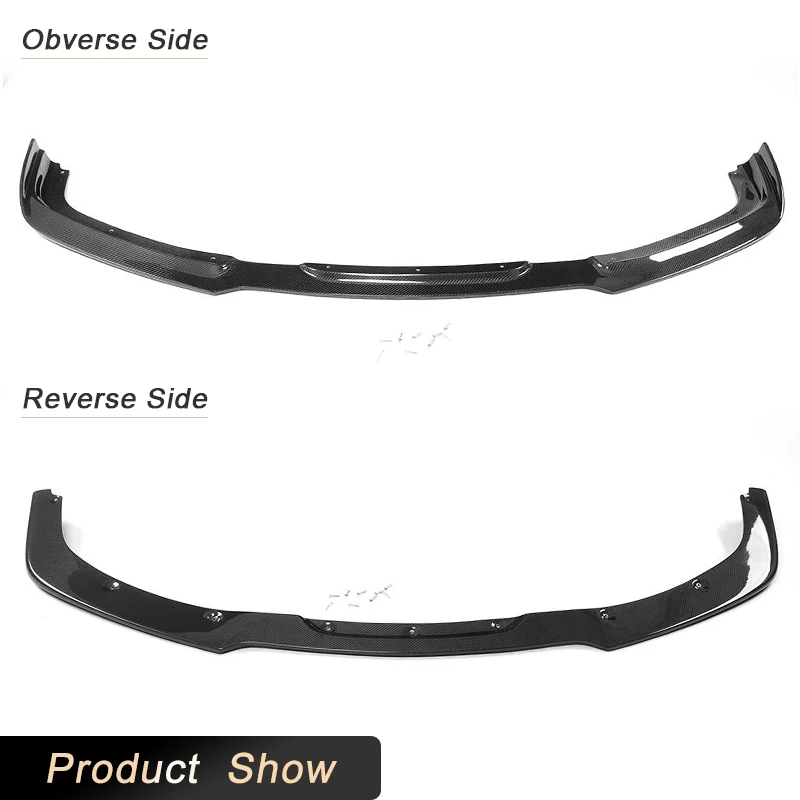 Car Front Bumper Lip Spoiler Chin Protectpr for Lexus IS F Base Sedan 4-Door 2011 2012 Racing Head Bumper Mudguard Carbon Fiber