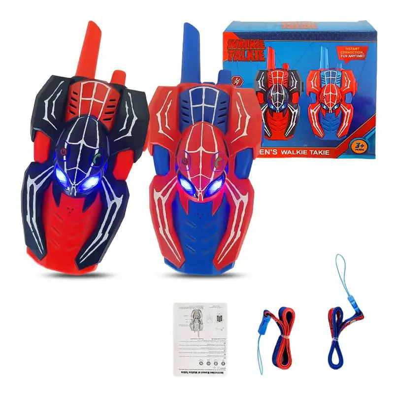 Spider Walkie Talkie for Kids, 2 Pack, Long Range Communication, Adventure Game Toy