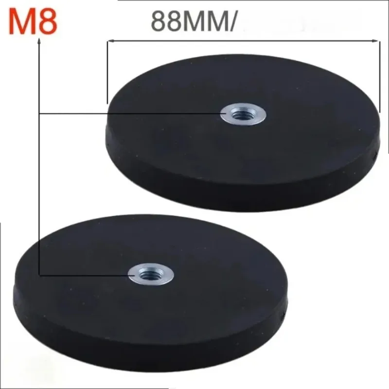 

43mm/66mm/88mm M4/M6/M8 Internal Thread Magnetic Base Mount Bracket Clamp LED Work Light Bar Holder SUV Offroad 2PCS