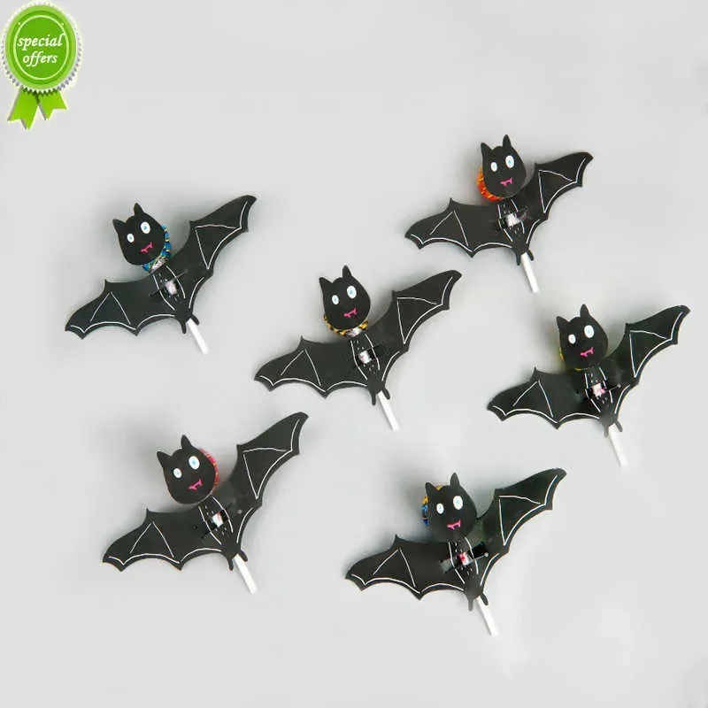 

20Pcs Candy Paper Bat Lollipop Card Holders Halloween Party Decoration Supplies Kids Birthday Gift