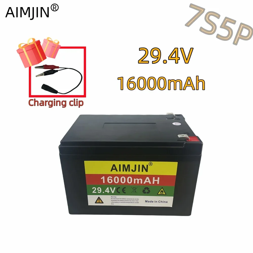 7S5P Power Battery 24V 16ah Battery Pack 500W 29.4V 16000mah Wheelchair Lithium-Ion Battery