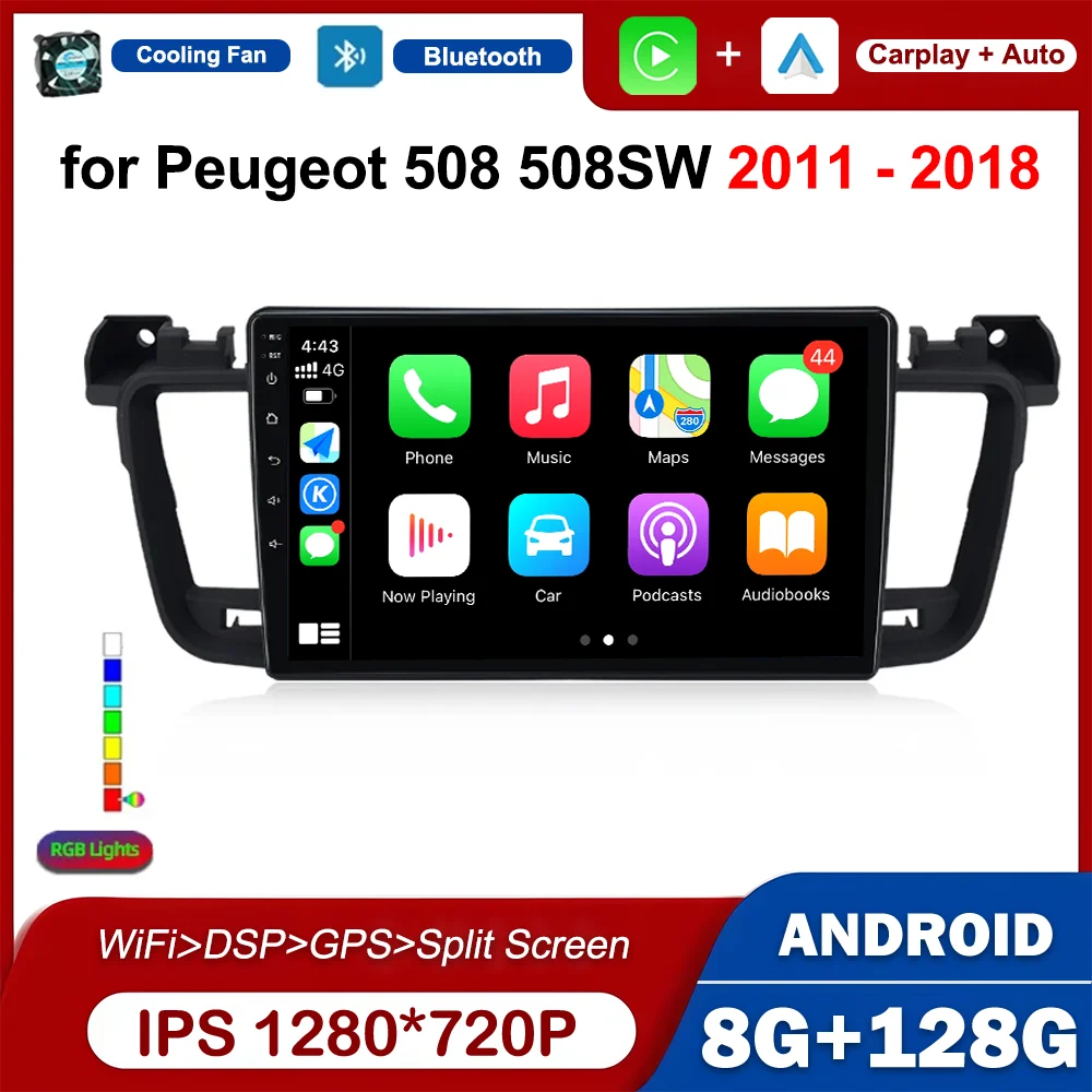 

Android OS for Peugeot 508 508SW 2011 - 2018 Car Radio Multimedia GPS Navigation HD IPS Touch Screen Bluetooth DSP Stereo Player