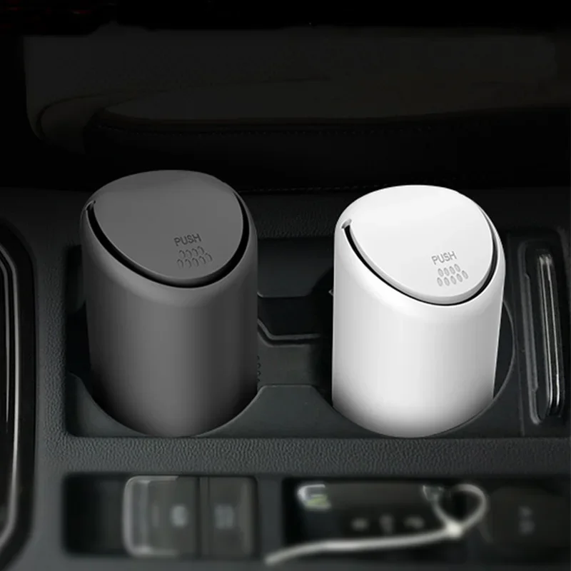 

Auto Garbage Can Car Trash Can Silicone Garbage Dust Case Holder Rubbish Bin Auto Organizer Storage Box