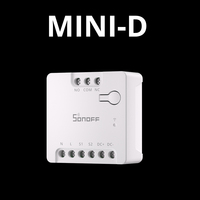 SONOFF MINI-D WiFi Smart Dry Contact Switch, Matter Supported, AC/DC 12-48V Input, for Garage Door Motor Control, Apple Home Ale