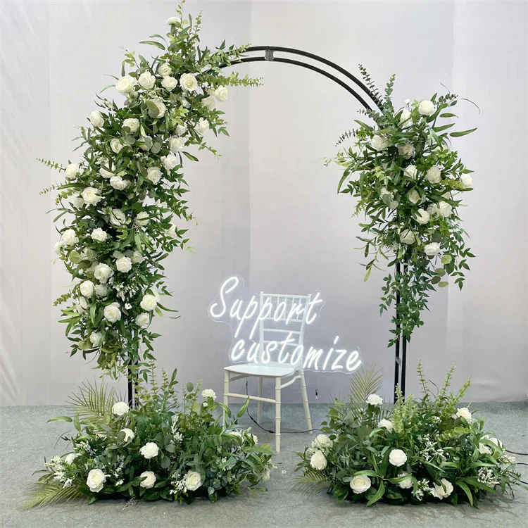 

Simulation flower fake flower background shelf wedding stage background decoration simulation flower arrangement marriage
