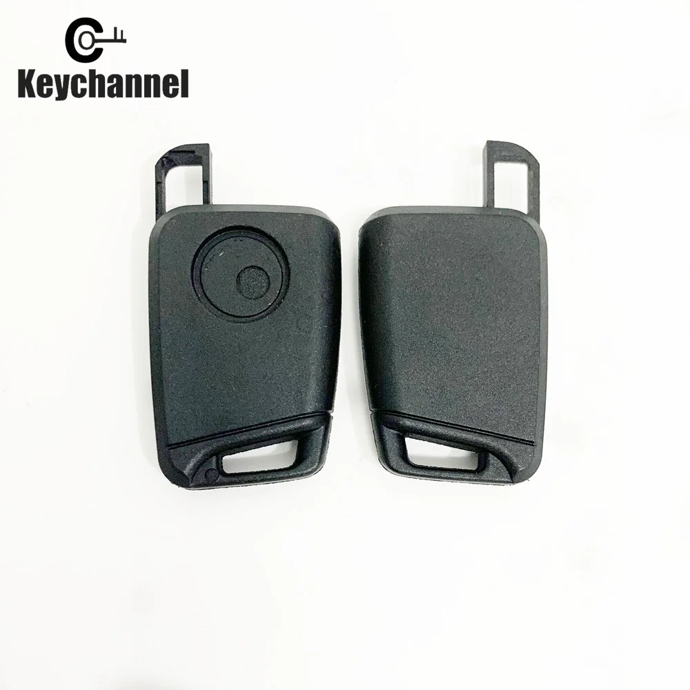 Keychannel 10 sztuk obudowa klucza transpondera klucz samochodowy Chip obudowa MQB etui na klucze do golfa MK6 MK7 Passat Tiguan Jetta GTI Sokda