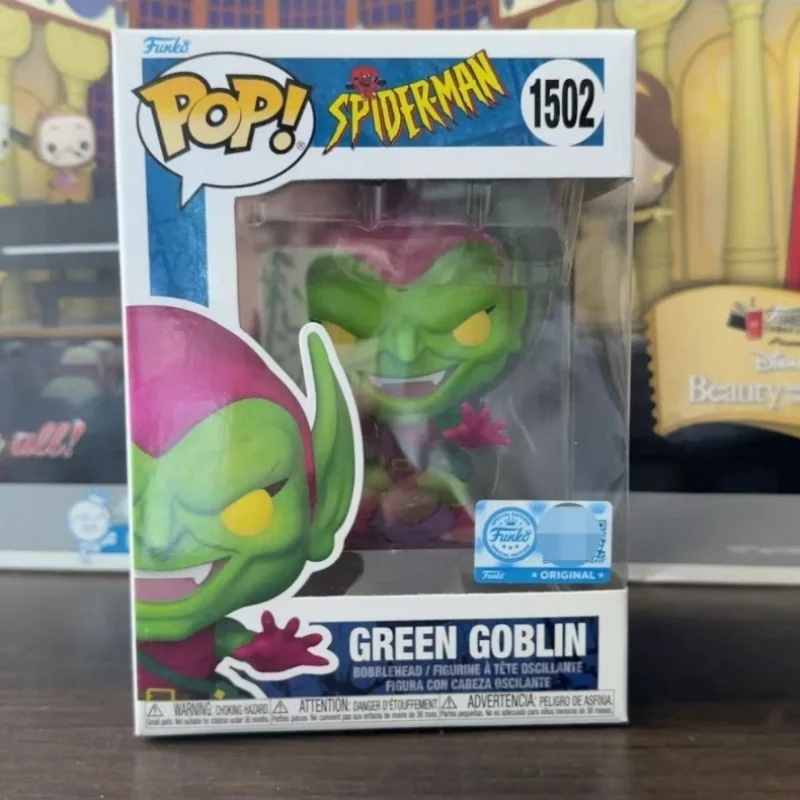 Marvel SpiderMan Green Goblin Sculpture Doll Vinyl Q Version Decor Ornaments Toys Funko Pop Limited Edition Figure Collect Toy - Image 5