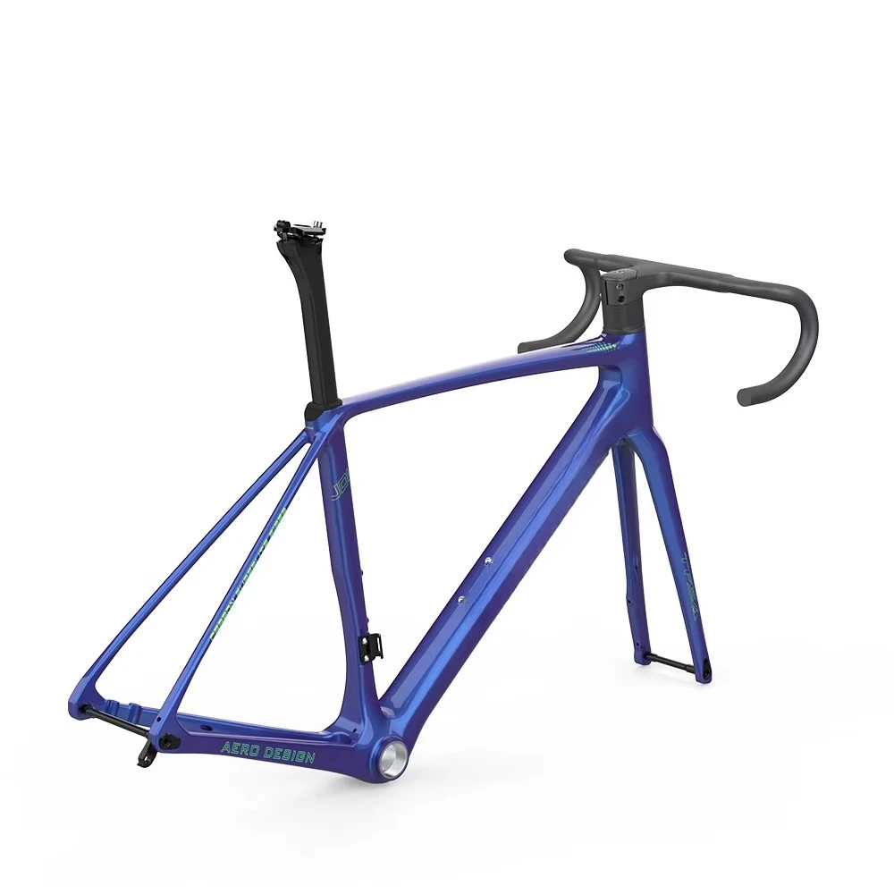 2023 جديد وصول JH-15 مكبح قرصي 700C سباق إطار دراجة هوائية من خلال المحور 12*142 مللي متر ألياف الكربون الطريق إطار دراجة هوائية لقطع غيار الدراجات #3