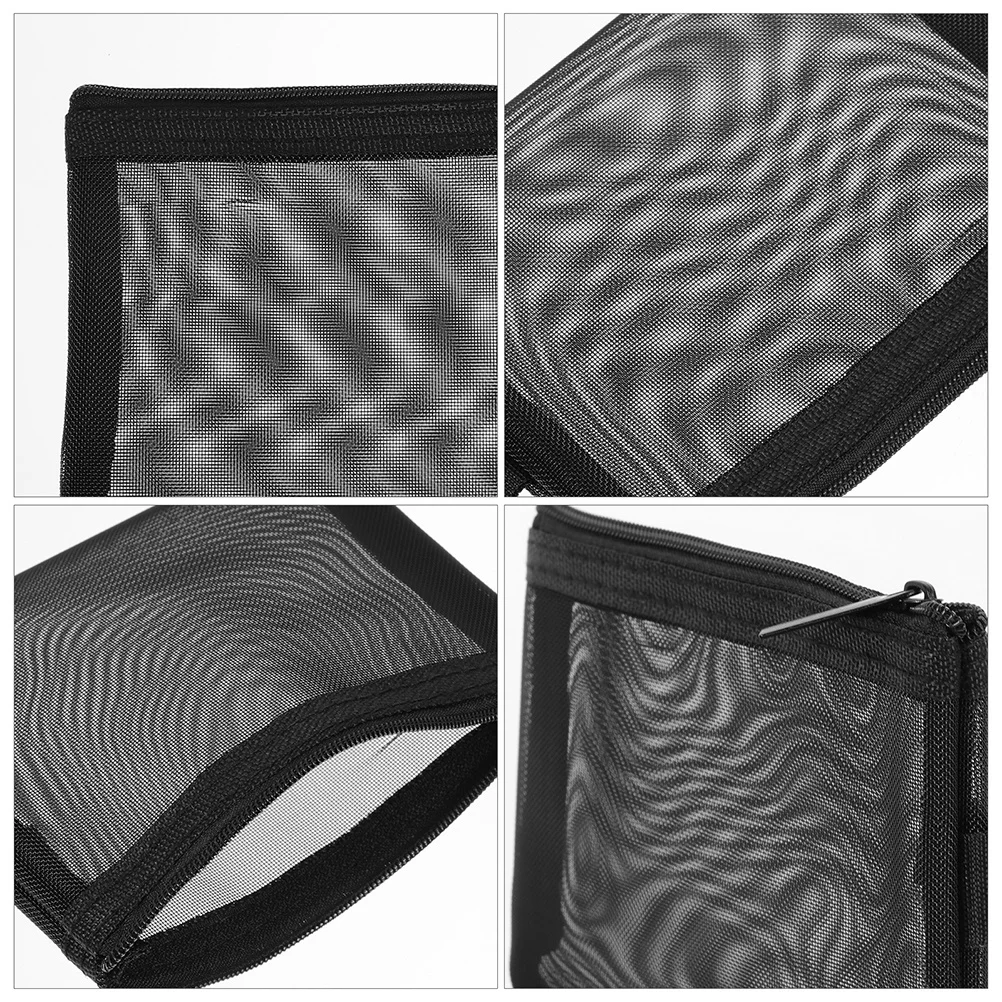

2pcs Bags Nylon Mesh Makeup Bag Portable Toiletry Organizer Travel Pouch For Women Small Makeup Storage Holder
