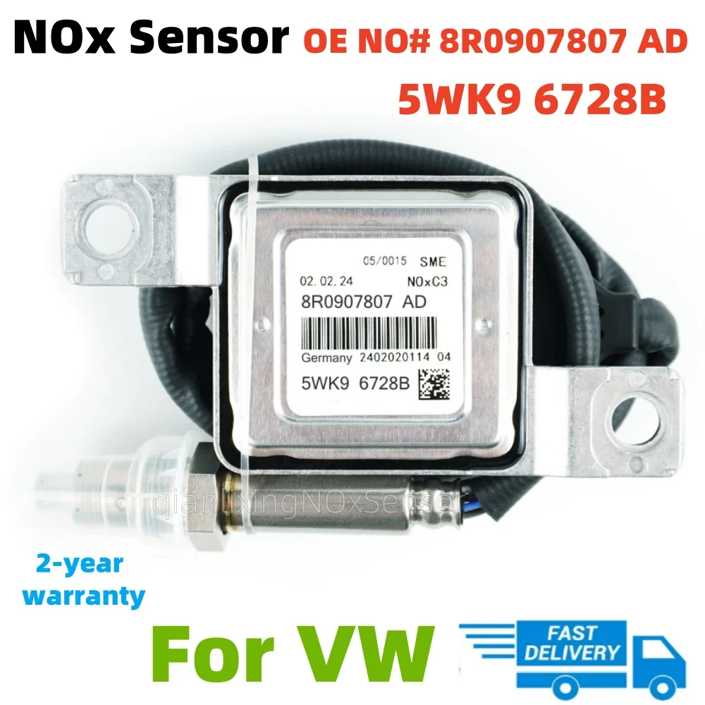 5WK96728B 5WK9 6728B 8R0907807AD 8R0 907 807AD Nitrogen Oxide Nox Sensor For VW Audi Q5 A8