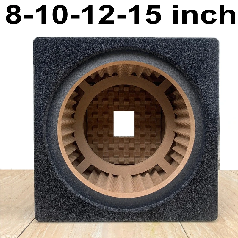 

8 10 12 15 inch Car Audio Cavity Box Open Cabinet Sealed Speaker Subwoofer flannel Box