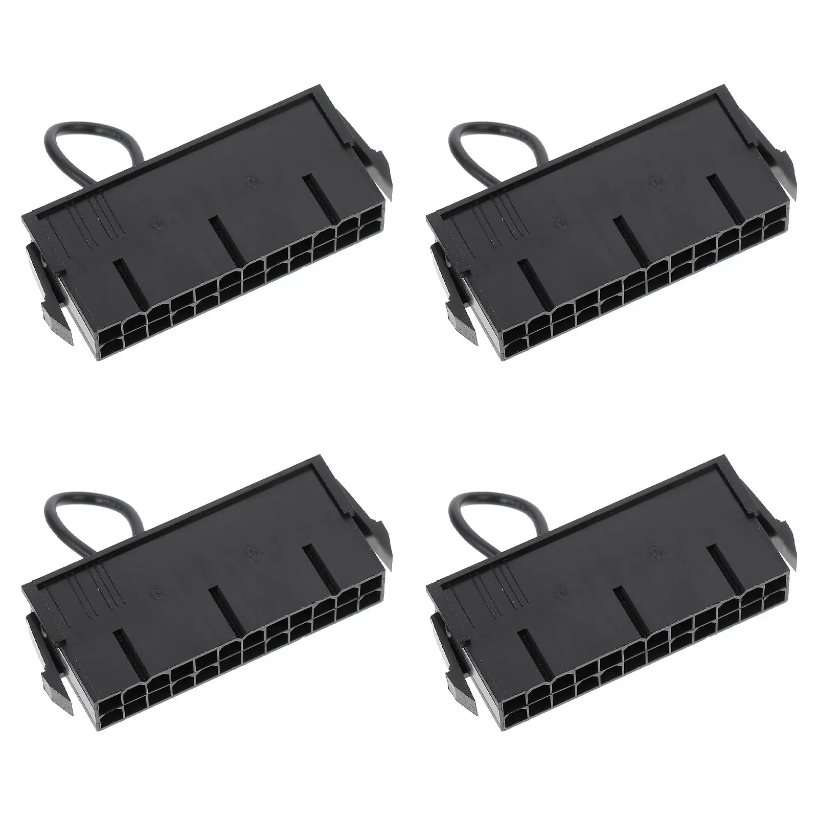 

4Pcs Tester Jumper Bridge 24 Pin Power Supply Starter for Atx - Professional Grade ABS Housing with Long Term