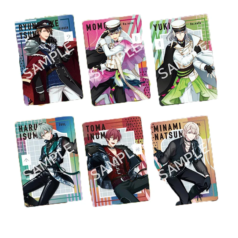 Personaggio anime Bandai originale IDOLiSH7 Biglietto da collezione in metallo 22 Giocattoli raccolti per hobby Regali di compleanno per ragazza