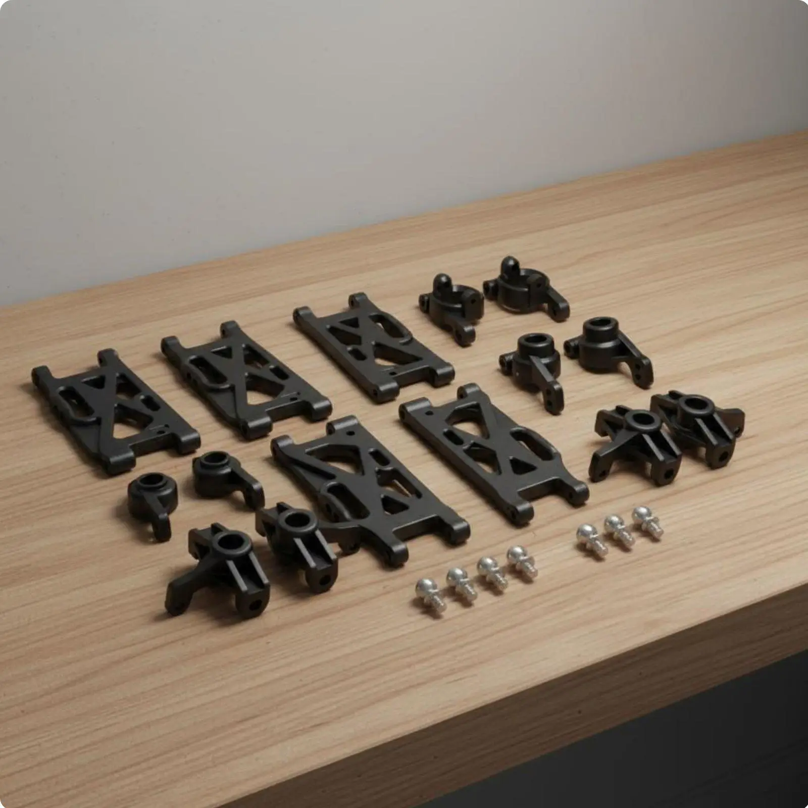 Rc Vehicle Arm All in One Suspension C Hub Assembly Kit for 1 14 1 12 Car Chassis Replacement