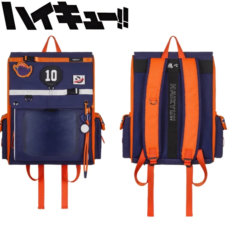 New Haikyuu!!itabag Cartoon Hinata Shouyou Backpack Anime Merchandise Large Capacity Portable Storage Holiday Gift Commuting