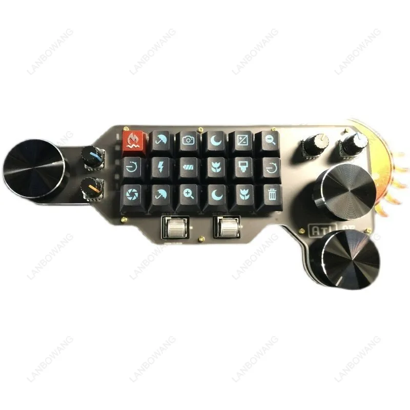 Custom Shortcut Design Keyboard Fully Programmable Keys For PS Graphic Design PR Video Editing Desktop Creator Controller