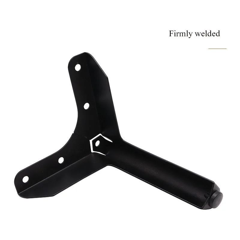 Oulylan-Metal pé cabeceira mesa perna inclinada, três pinos de ângulo direito móveis pernas, suporte de mesa de café, gabinete, 4pcs