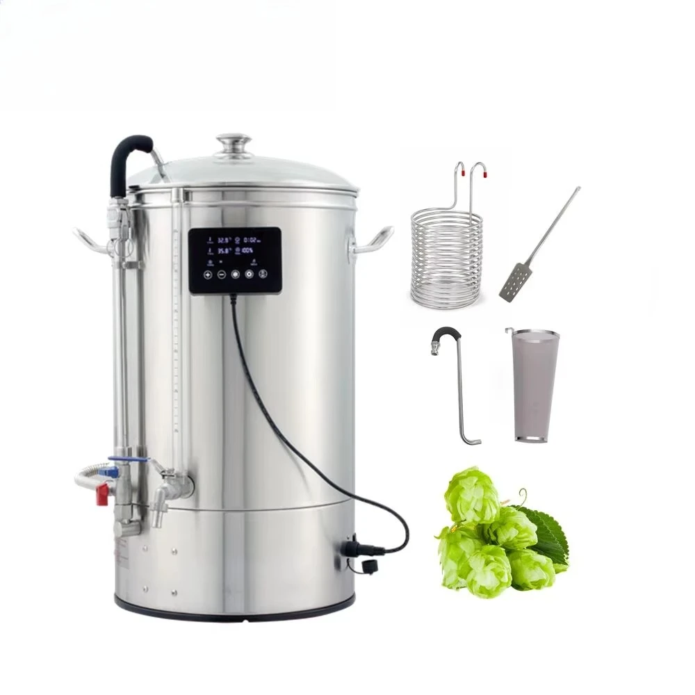 Beer Brewing System All in One Microbrewery Guten 40L Mash Tun  Micro Brewery Equipment Beer Making Machine 40liter Birra Wifi