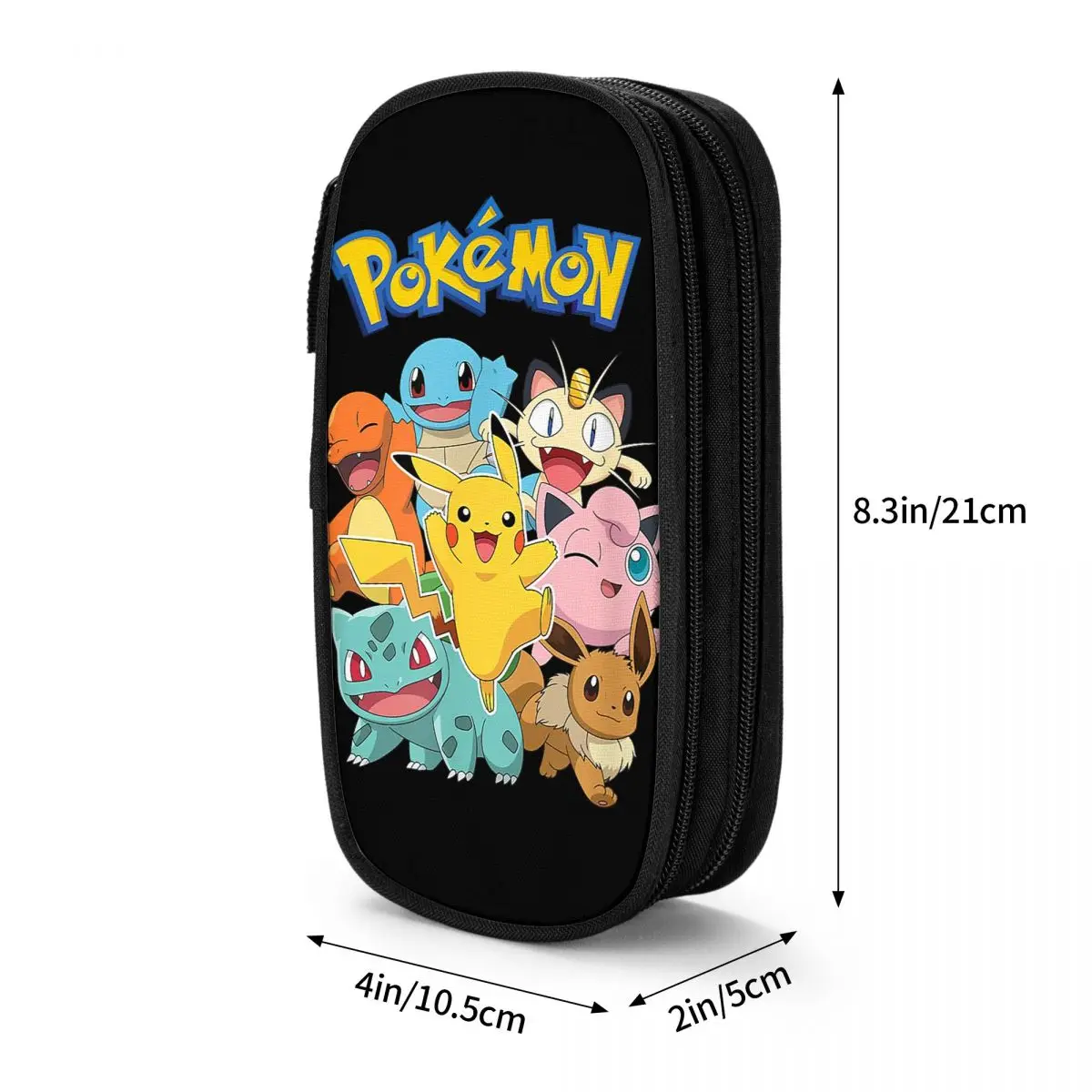 Pokemoned Character Group Etui Penhouder Tas Meisje Jongen Grote capaciteit Studenten School Cosmetische Pennenbakje