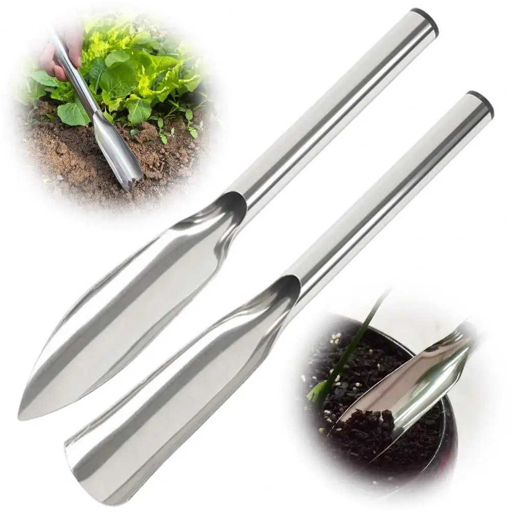 Stainless Steel Garden Trowel, Narrow Pointed Gardening Hand Shovel, Hand Digging Tool for Planting, Weeding