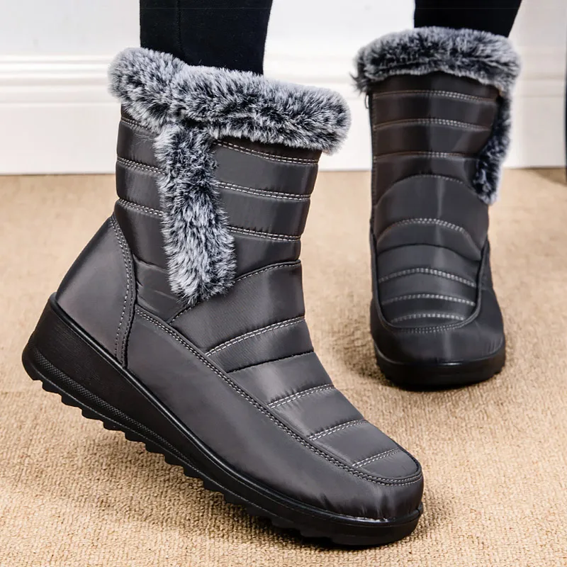 

Fashion Women's Boots 2026 Trend New Non-slip Snow Boots Winter Shoes for Women Outdoors Fur Super Warm Winter Boots Botas Mujer